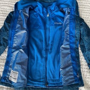 Columbia Boys Ski Jacket Size Large Ski/Snowboard Jacket With Removable Fleece